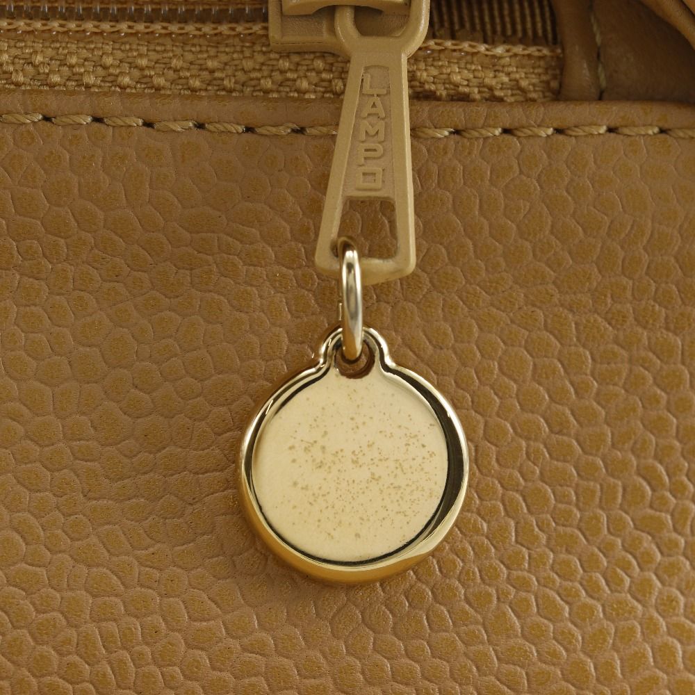 Chanel Top Handle Bag Quilted Caviar Leather Beige Handbag — view 7