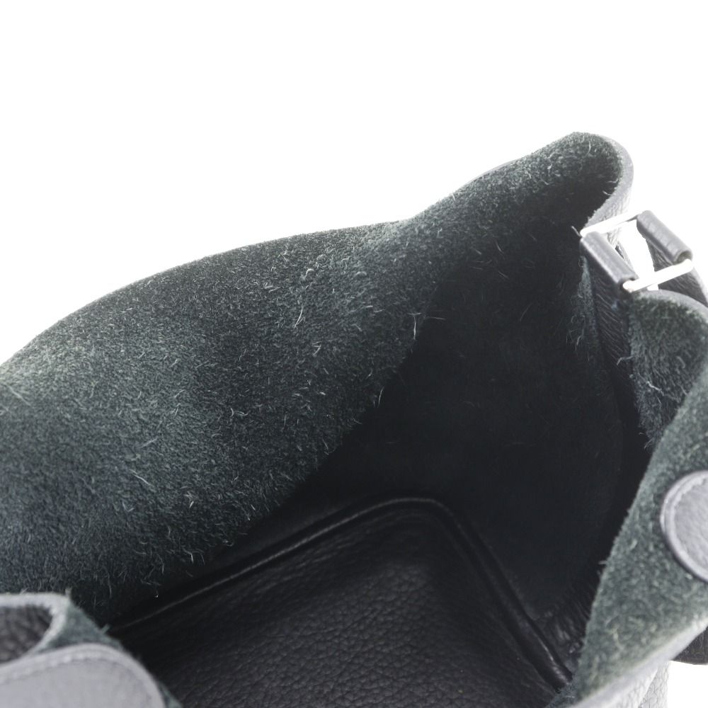 Hermes Picotin PM Taurillon Clemence Black Silver Handbag — view 7