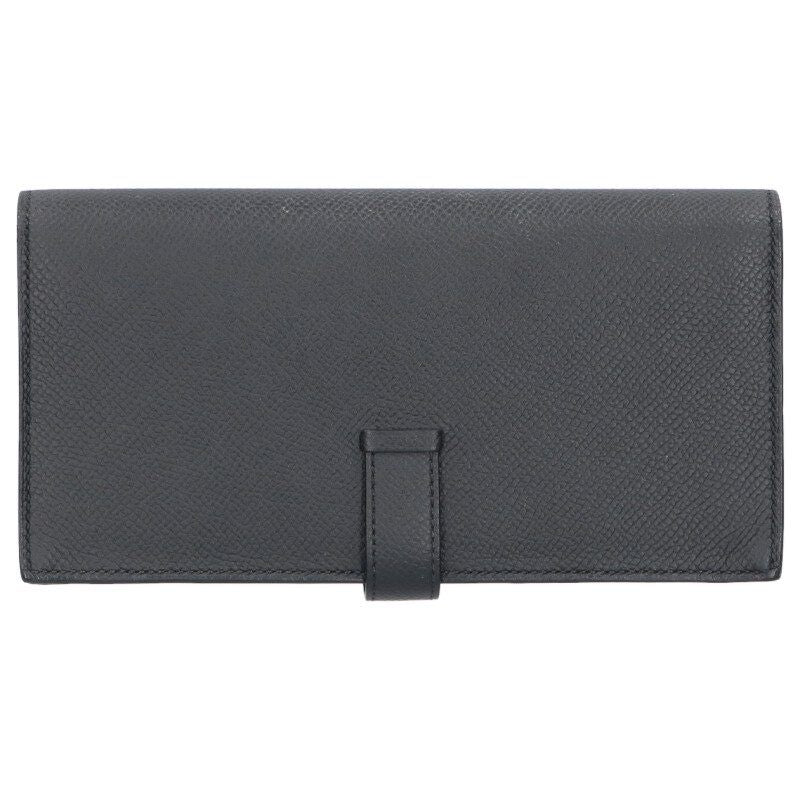 Hermes Bearn Souffle Monochrome So Black Epsom Wallet — view 2