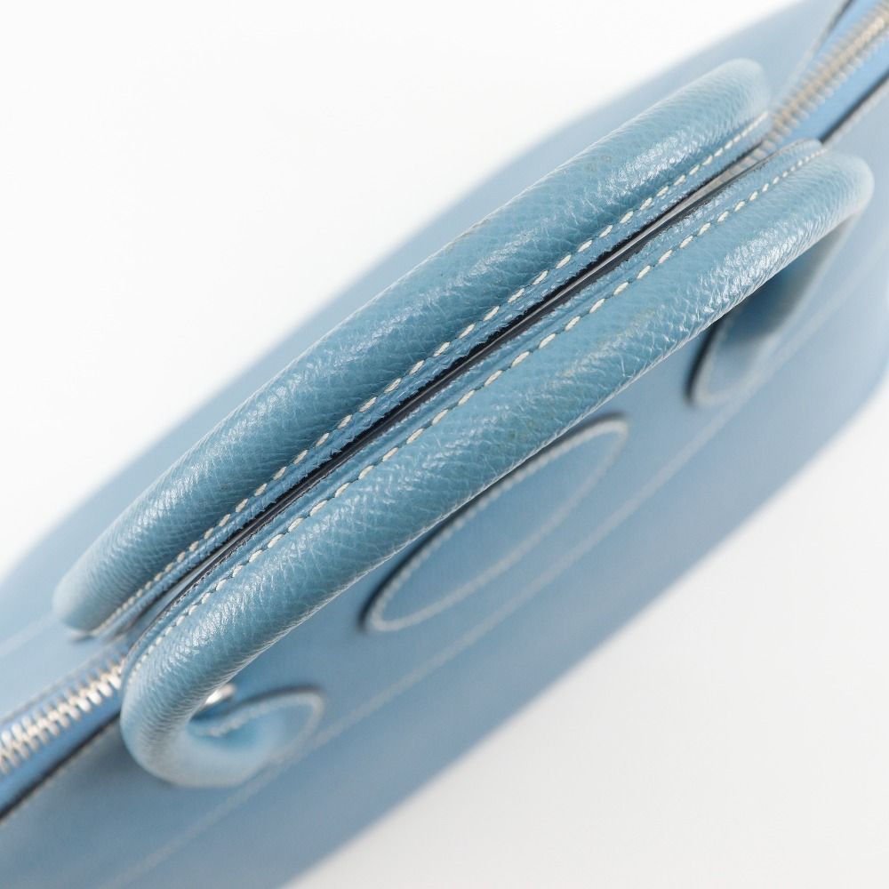 Hermes Bolide 35 2-Way Shoulder Veau Epsom Blue Jean Silver Handbag — view 5