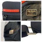 Prada Sports Black Neoprene Mesh Shoulder Bag Pochette — view 3