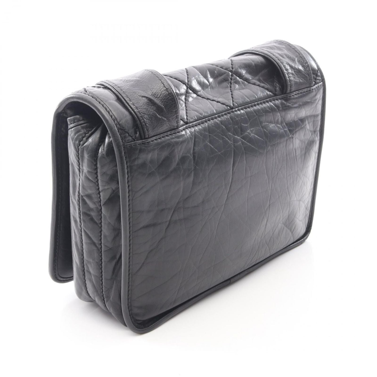 Chanel Shoulder Bag Wild Stitch Black Calf — view 2