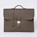 Hermes Handbag Sac a Depeches 41 Taupe Leather Togo Silver
