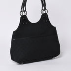 Gucci Handbag GG Canvas Leather Black Gold — view 3