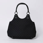 Gucci Handbag GG Canvas Leather Black Gold — view 2