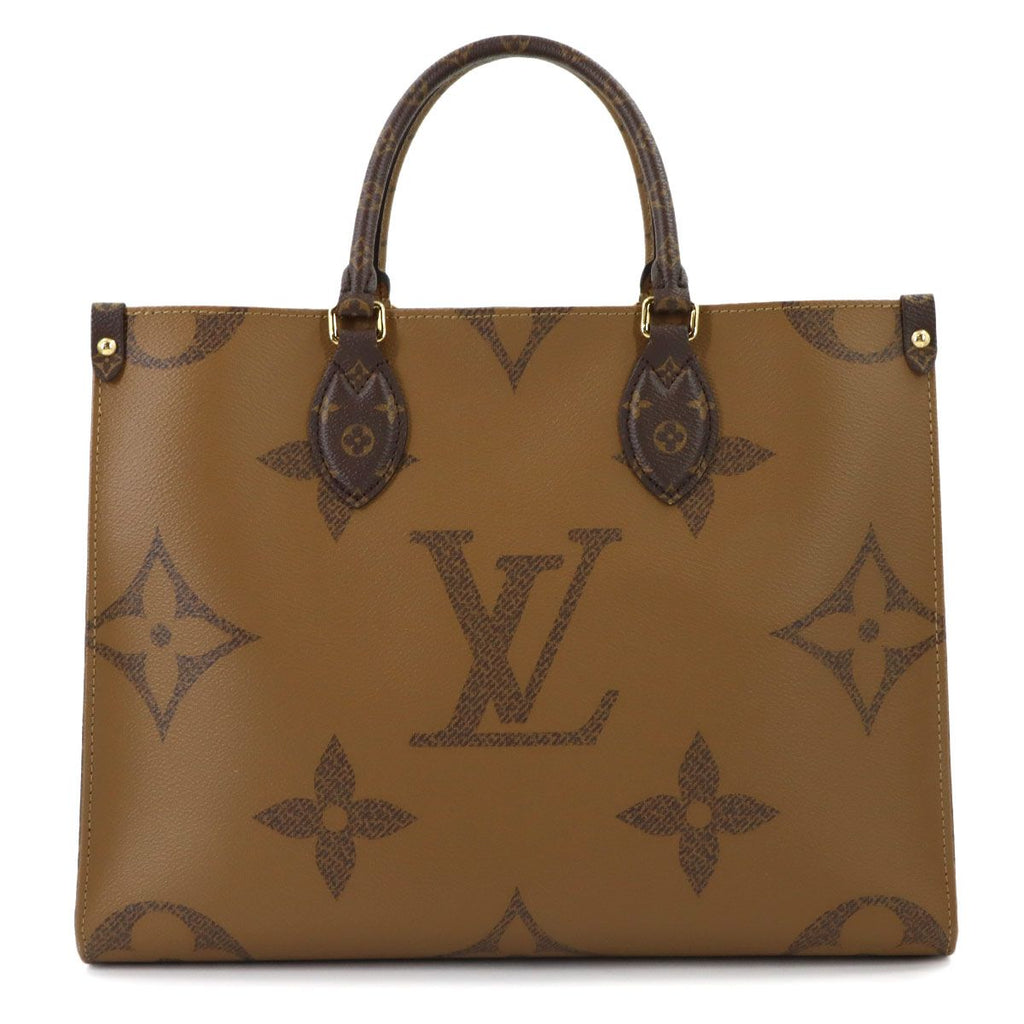 Louis Vuitton Giant Monogram On The Go MM 2-Way Tote Shoulder Bag — view 3
