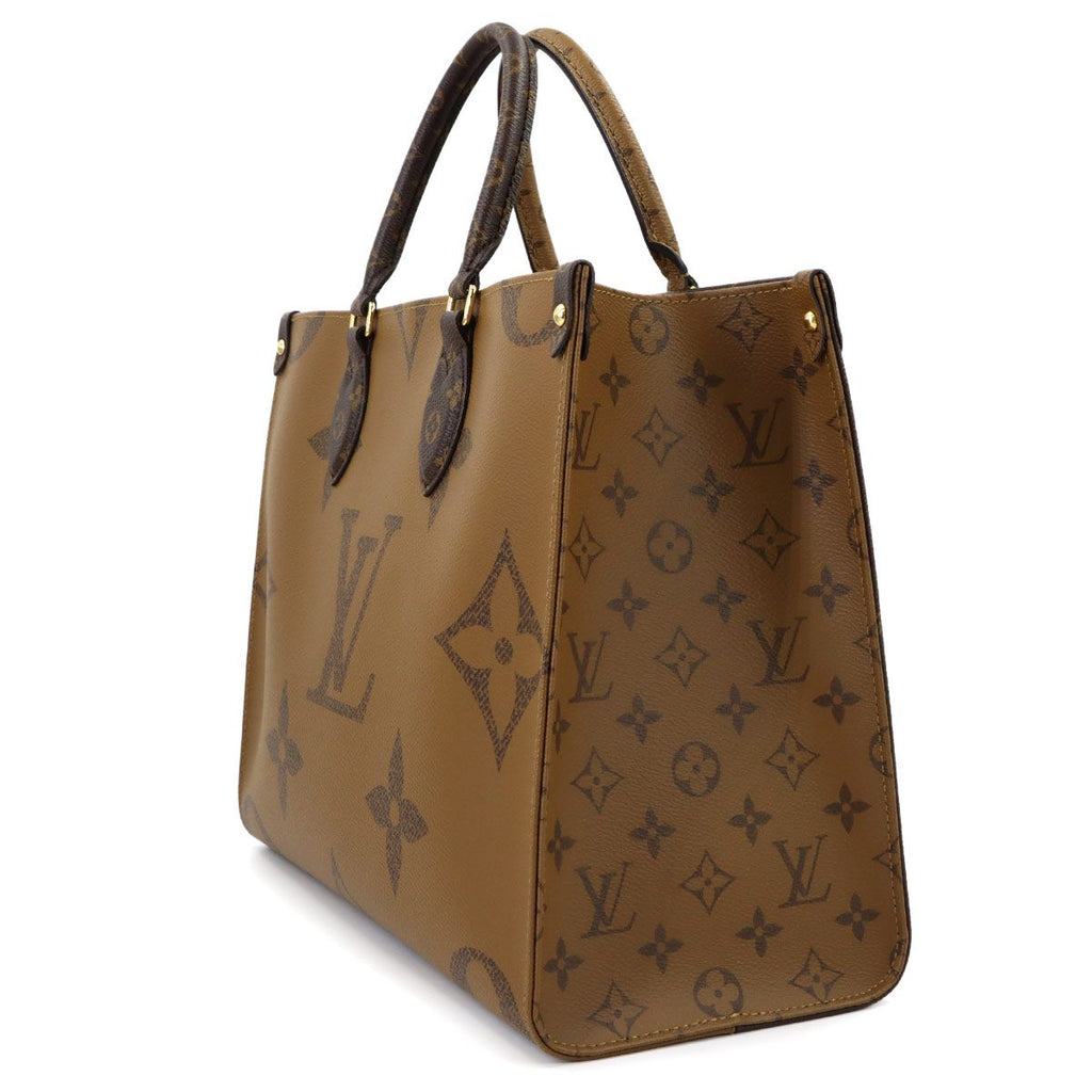 Louis Vuitton Giant Monogram On The Go MM 2-Way Tote Shoulder Bag — view 4