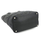 Chanel Cambon Line Tote Calfskin Black Silver — view 4