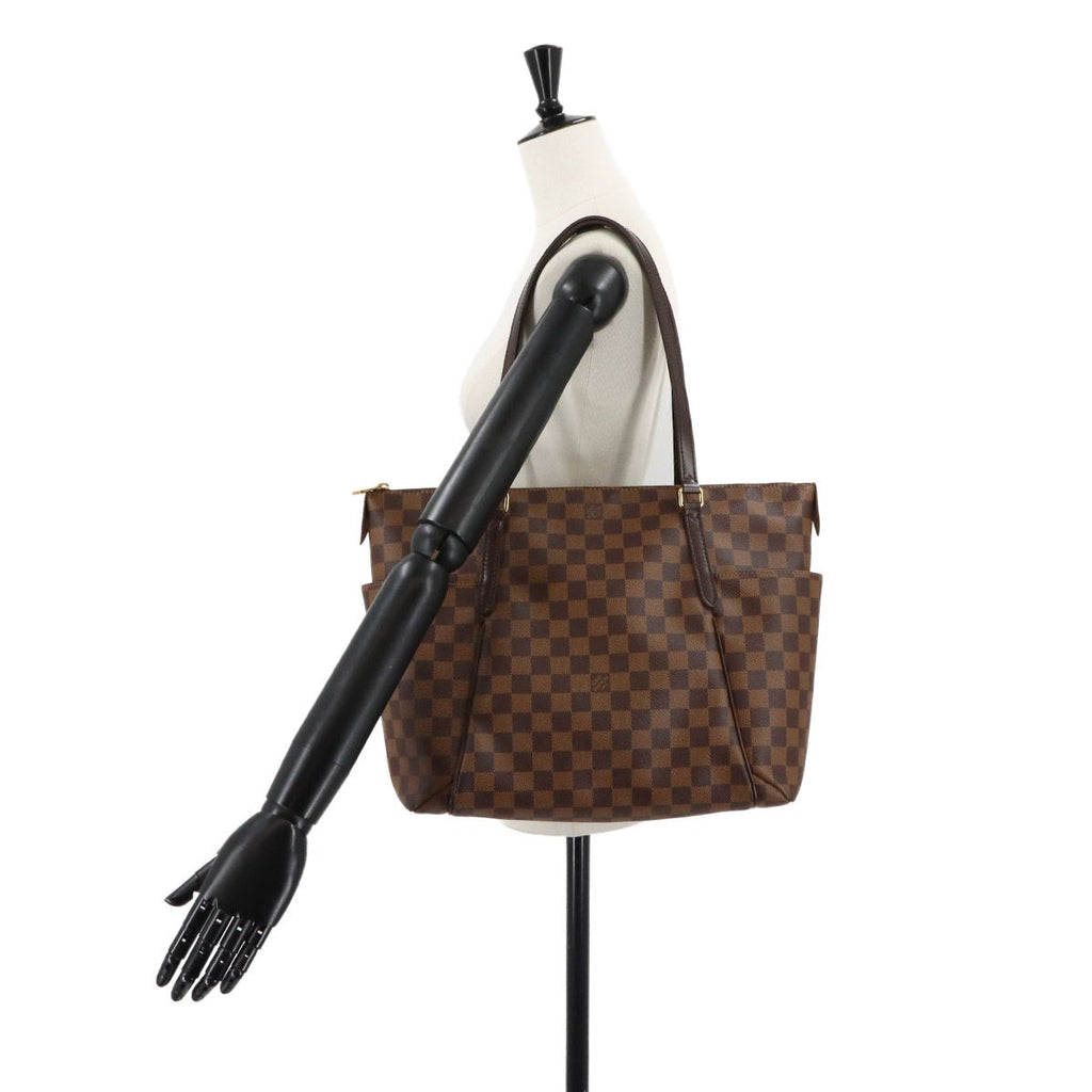 Louis Vuitton Damier Totally MM Tote Ebene Brown — view 9