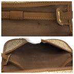 Dior Vintage Beige Brown Gold Leather Shoulder Bag Pochette — view 7