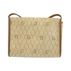 Dior Vintage Beige Brown Gold Leather Shoulder Bag Pochette — view 2