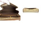Dior Vintage Beige Brown Gold Leather Shoulder Bag Pochette — view 9