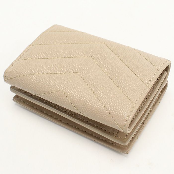 Saint Laurent Tiny Wallet Monogram Origami Trifold Calfskin — view 2
