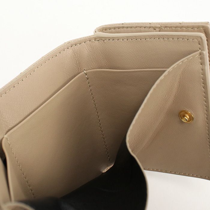 Saint Laurent Tiny Wallet Monogram Origami Trifold Calfskin — view 8