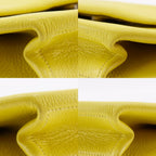 Hermes Opry Chevre Lime Yellow Green a Clutch — view 4