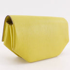 Hermes Opry Chevre Lime Yellow Green a Clutch — view 3