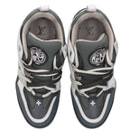 Louis Vuitton LV Skate Line Leather Fabric Sneakers 6.5 — view 4