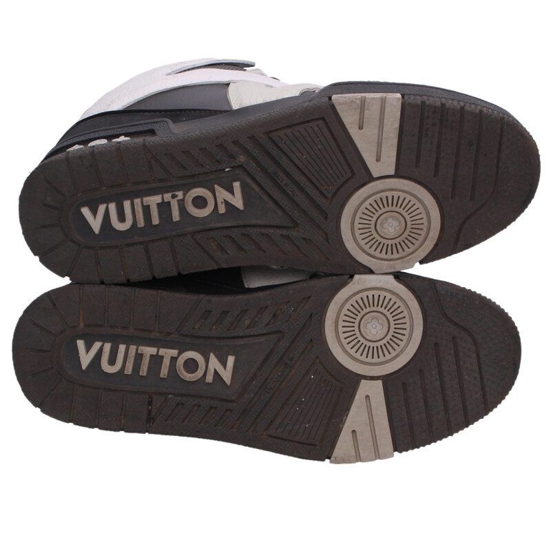 Louis Vuitton LV Skate Line Leather Fabric Sneakers 6.5 — view 3