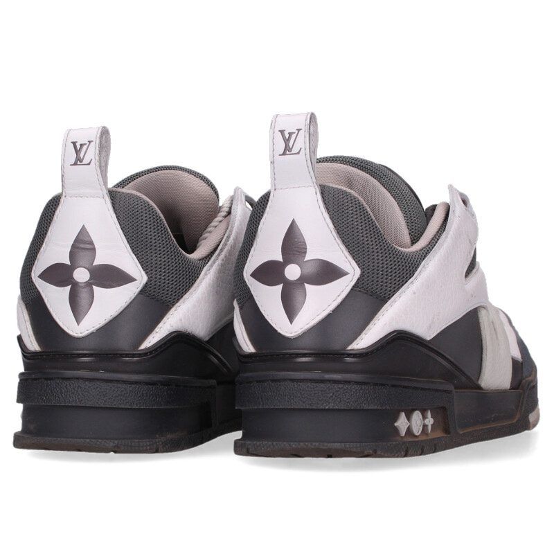 Louis Vuitton LV Skate Line Leather Fabric Sneakers 6.5 — view 2