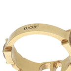 Dior Petit CD Cd Rhinestone Faux Pearl Gpring S No 10 Ring