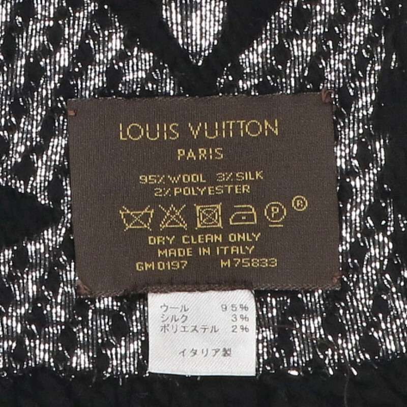 Louis Vuitton Echarpe Logo Mania Shine Monogram All Over Pattern Scarf — view 3