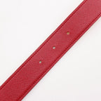 Hermes Medallion Reversible Vintage Leather Red Yellow Belt — view 6