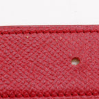 Hermes Medallion Reversible Vintage Leather Red Yellow Belt — view 8