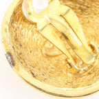 Chanel CC Logo Quilted Gold Plated Earrings — view 8