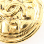 Chanel CC Logo Quilted Gold Plated Earrings — view 7