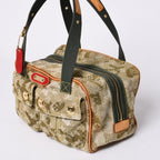 Louis Vuitton Monogram Moflage Denim Jasmine Handbag Khaki Takashi Murakami — view 4