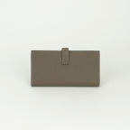 Hermes Bearn Souffle Wallet Epsom Etoupe Gray Silver Veau — view 2