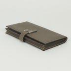 Hermes Bearn Souffle Wallet Epsom Etoupe Gray Silver Veau — view 4