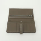 Hermes Bearn Souffle Wallet Epsom Etoupe Gray Silver Veau — view 5