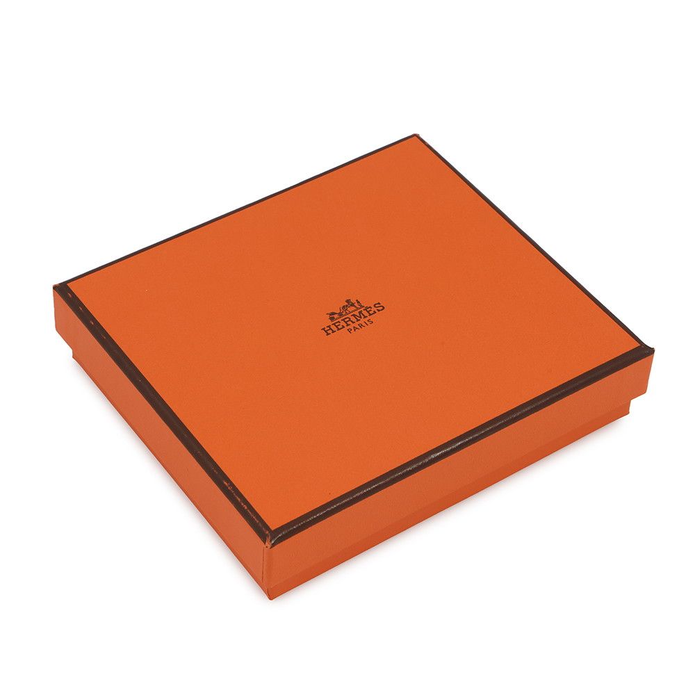 Hermes Trifold Wallet Charnier Compact Etoupe Silver Vo Madame — view 6