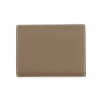 Hermes Trifold Wallet Charnier Compact Etoupe Silver Vo Madame — view 3