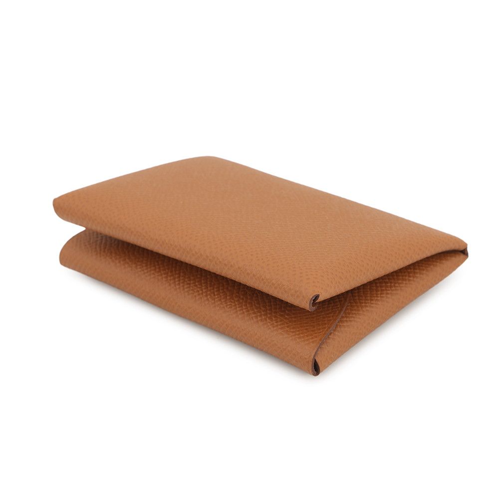 Hermes Coin Case Calvi Duo Gold Silver Epsom Wallet — view 2