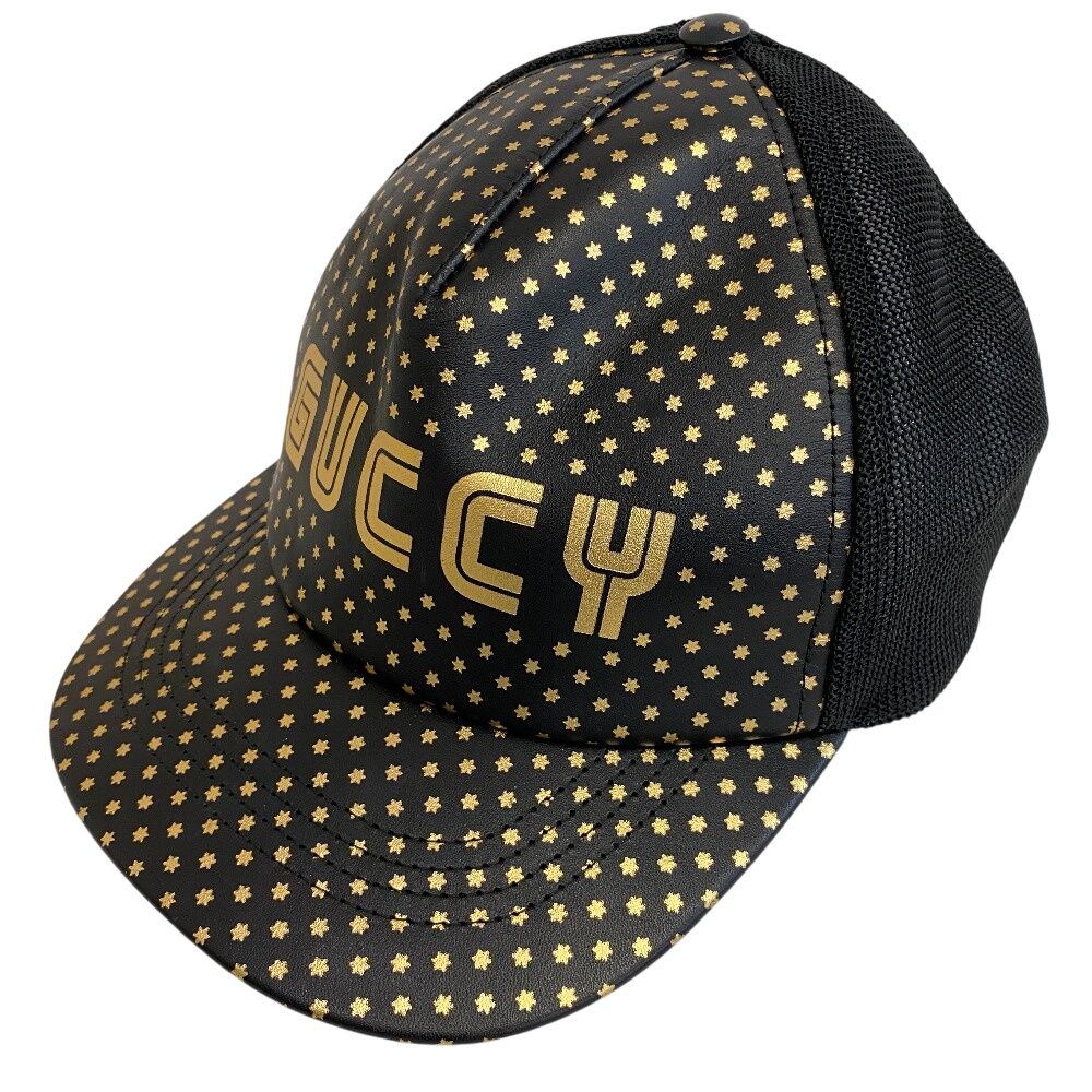 Gucci Guccy Lambskin Cap Black Hat — view 5