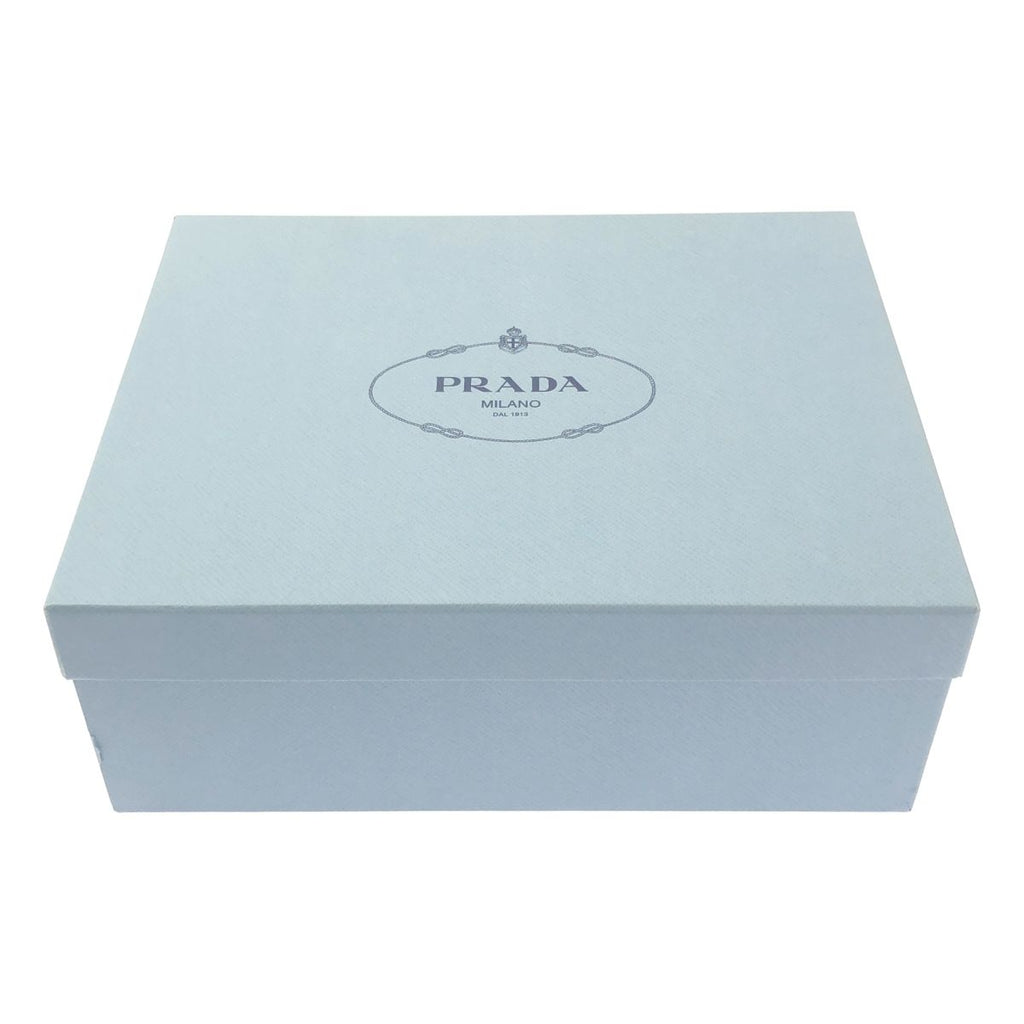 Prada Brushed Leather Lace Up Loafers 40 Black — view 7