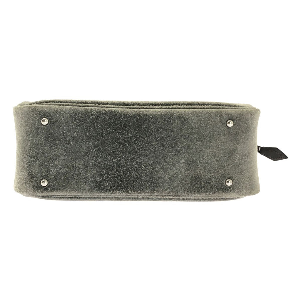 Hermes Mini Plume 20 Suede Handbag Gray — view 5