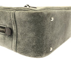Hermes Mini Plume 20 Suede Handbag Gray — view 6