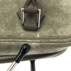 Hermes Mini Plume 20 Suede Handbag Gray — view 9