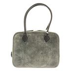 Hermes Mini Plume 20 Suede Handbag Gray — view 2