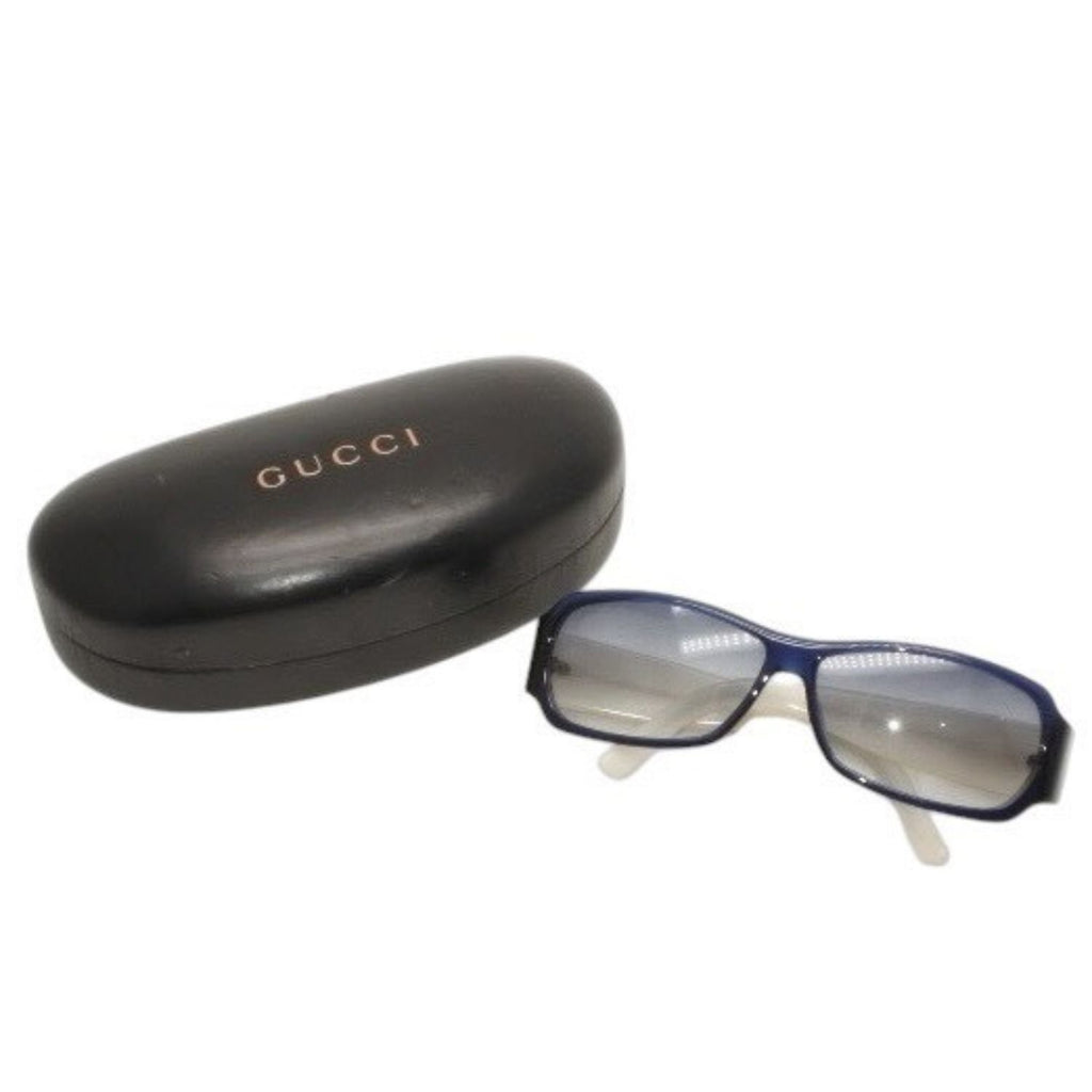 Gucci Sunglasses Eyewear S Eonit GG Logo Glitter Acetate Blue White