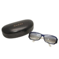 Gucci Sunglasses Eyewear S Eonit GG Logo Glitter Acetate Blue White