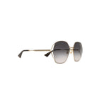 Gucci Sunglasses Eyewear 63 Gold Gray Metal Acetate — view 4