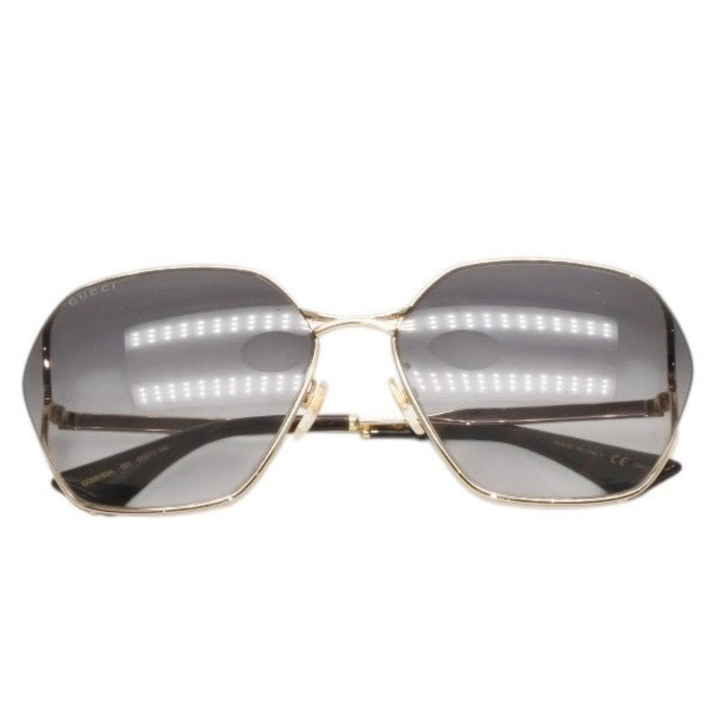 Gucci Sunglasses Eyewear 63 Gold Gray Metal Acetate — view 2