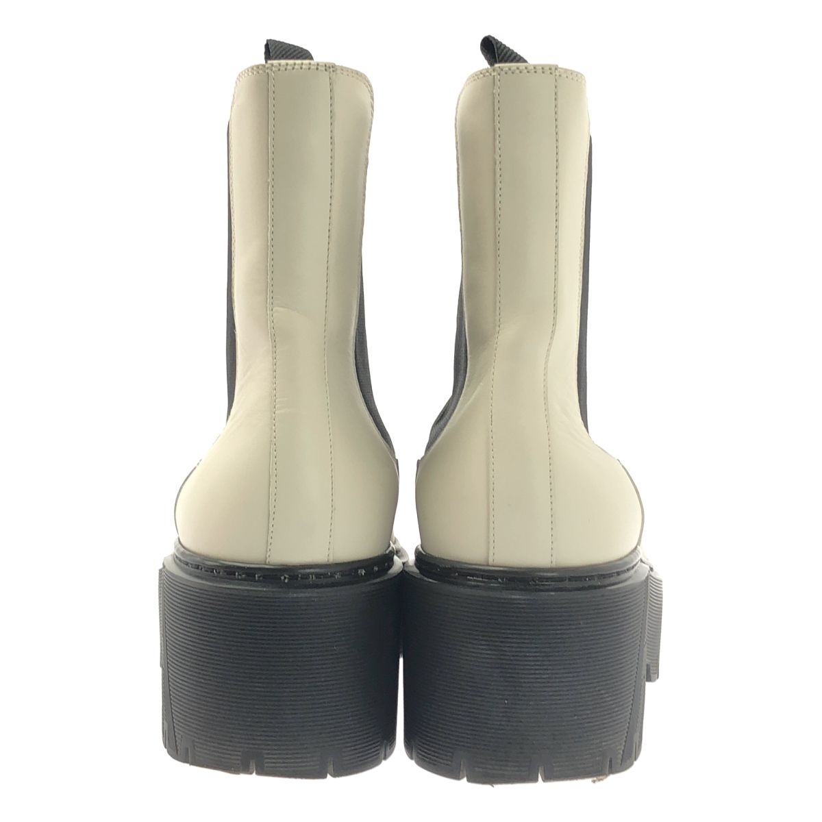 Hermes Hallow Side Gore Boots 38 White — view 3