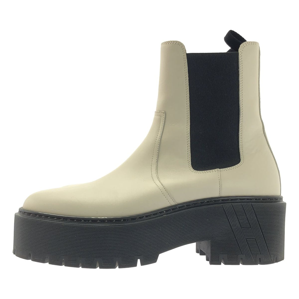 Hermes Hallow Side Gore Boots 38 White — view 2
