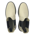 Hermes Hallow Side Gore Boots 38 White — view 4