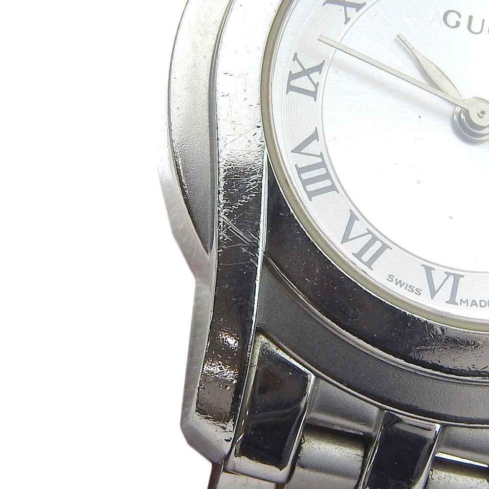 Gucci Stainless Steel Quartz Analog Display Silver Dial Watch — view 7